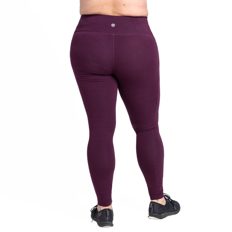 Lululemon Leggings Womens 6 Purple Black Full Length Low Rise